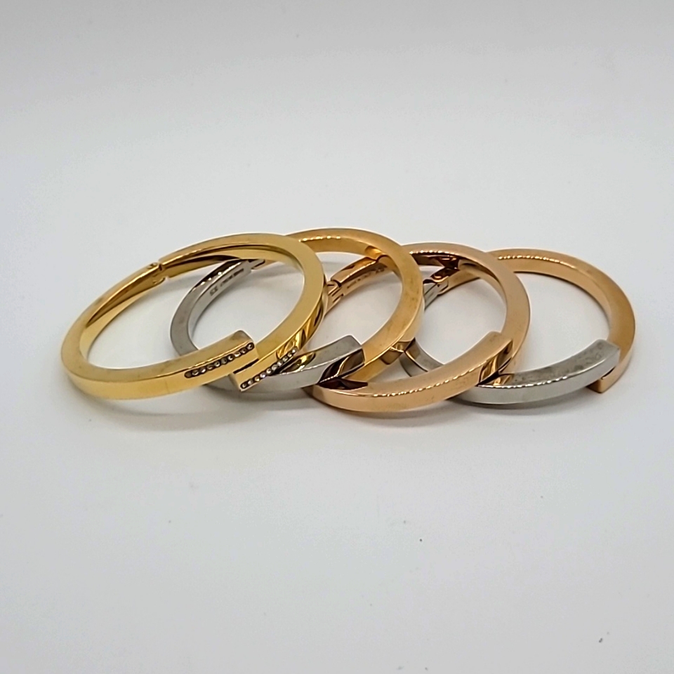 Vita Fede Mare Cuff Bracelets In Rose Gold GoldCrystal GoldSilver Tone New 120$